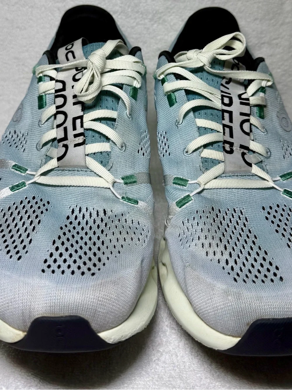 On Cloudsurfer Men’s Size 11 Running Shoes Ice Blue Gray CloudTec Phase Sneakers